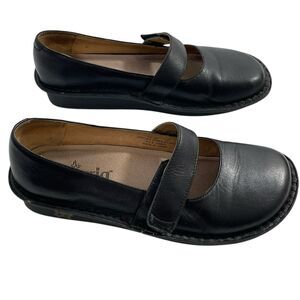 Alegria Feliz FEL-601 Black Leather Mary Jane Comfort Shoes Size EU 37